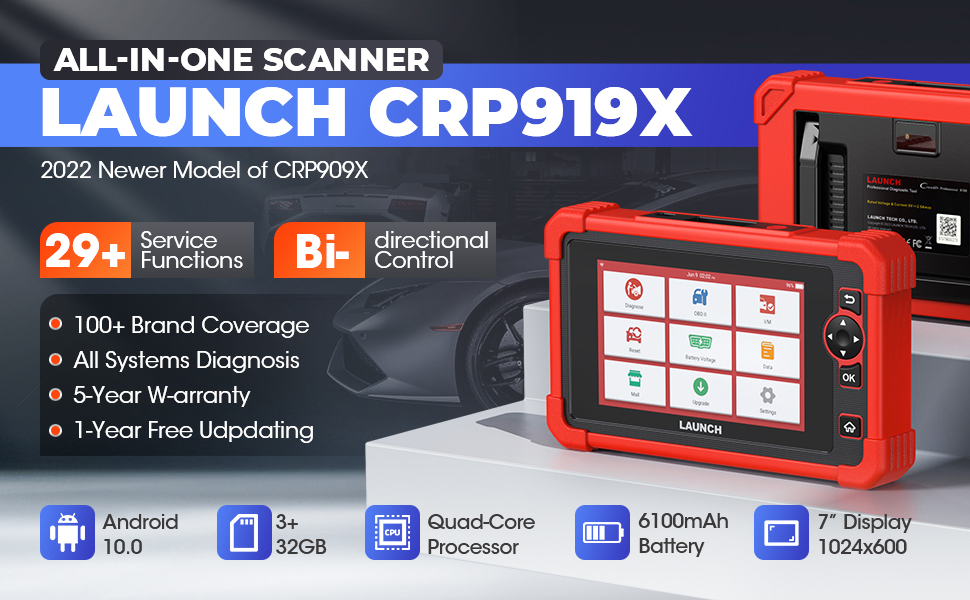 LAUNCH X431 CRP919X OBD2 Scanner Automotive Diagnostic Tools Launch