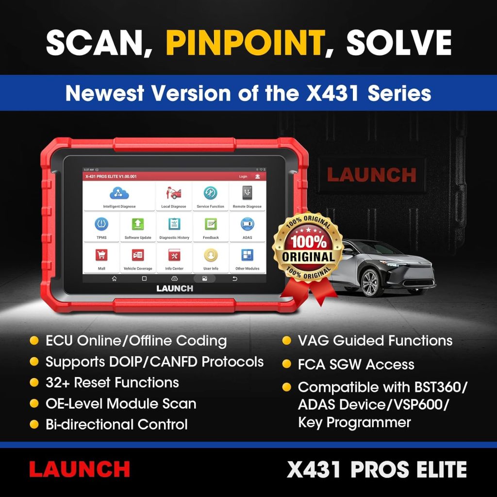 Launch X Pros Elite Car Diagnostic Tool For Full System