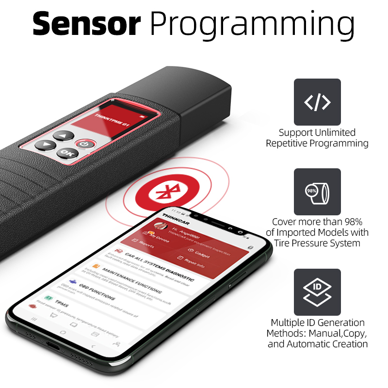 THINKCAR THINKTPMS G1 TPMS Car Tire Pressure Diagnosis Tool - launch-tool .com