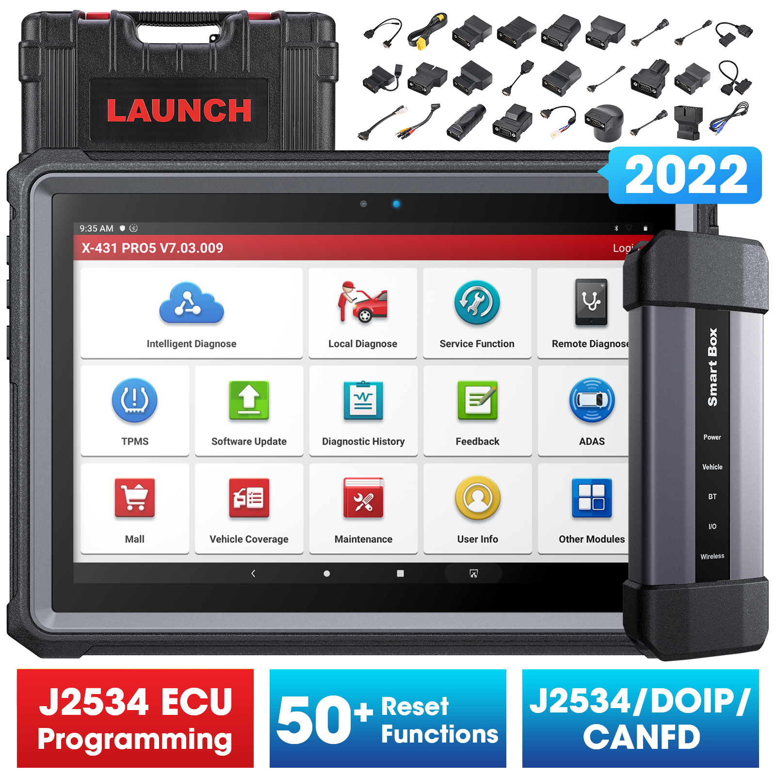 2024 LAUNCH X431 PRO 5 PAD V+ Car Diagnostic Scanner Tool Programming Key  Coding - Helia Beer Co