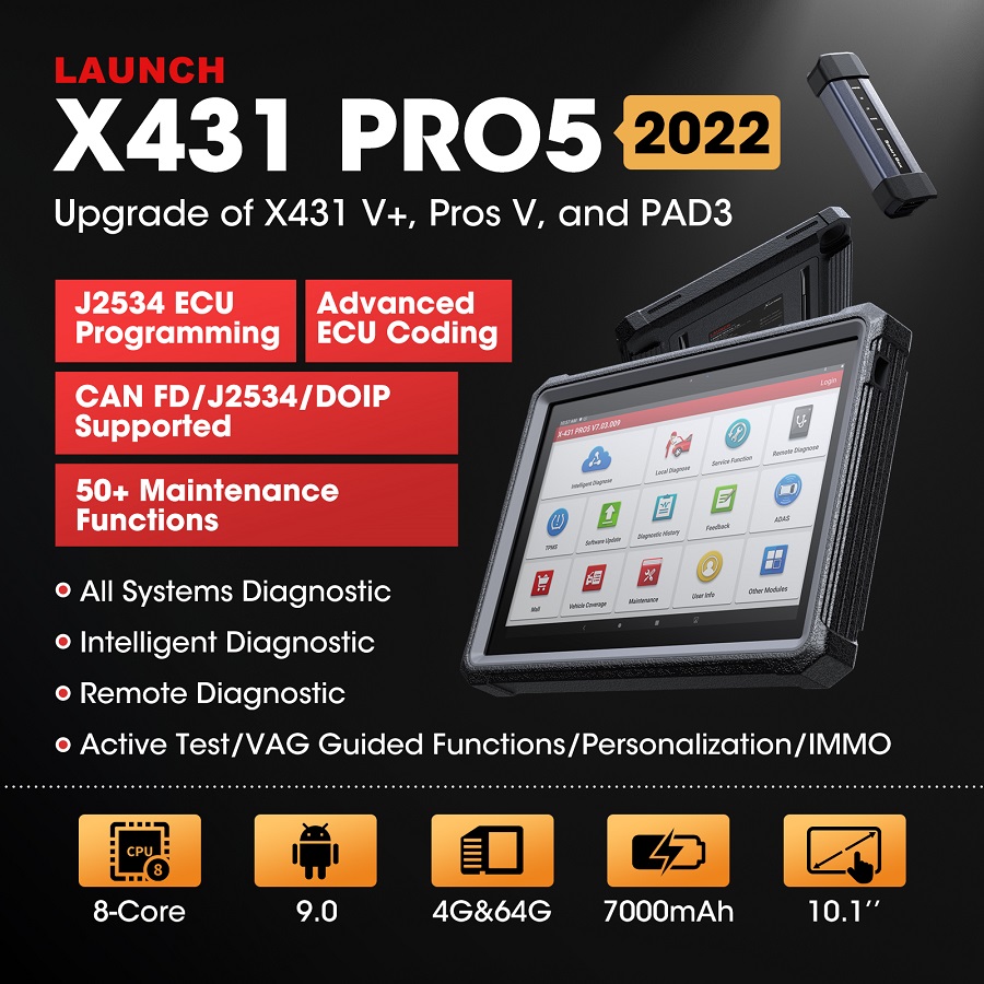 Scanner Launch X431 Pro 5 Diagnostico Dual