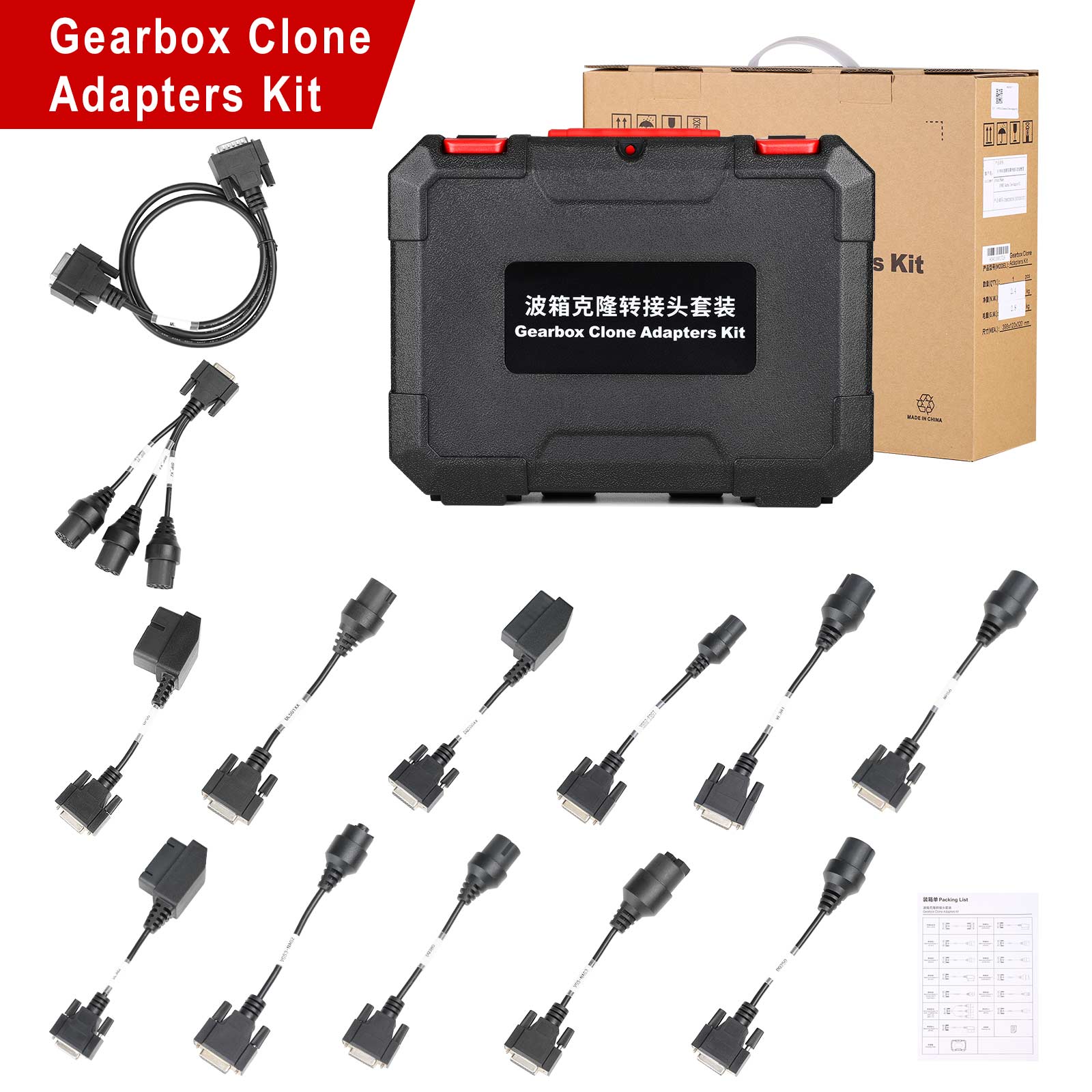 Launch X431 ECU Programmer Gearbox Connectors Package for Launch ECU Programmer and X-Prog3