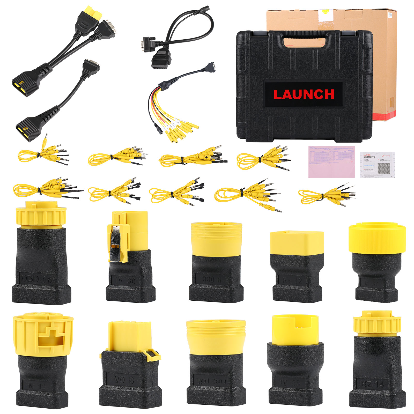 Original Launch X431 PAD V and PAD VII  and PRO5 Heavy Duty Truck Software License and Adapters