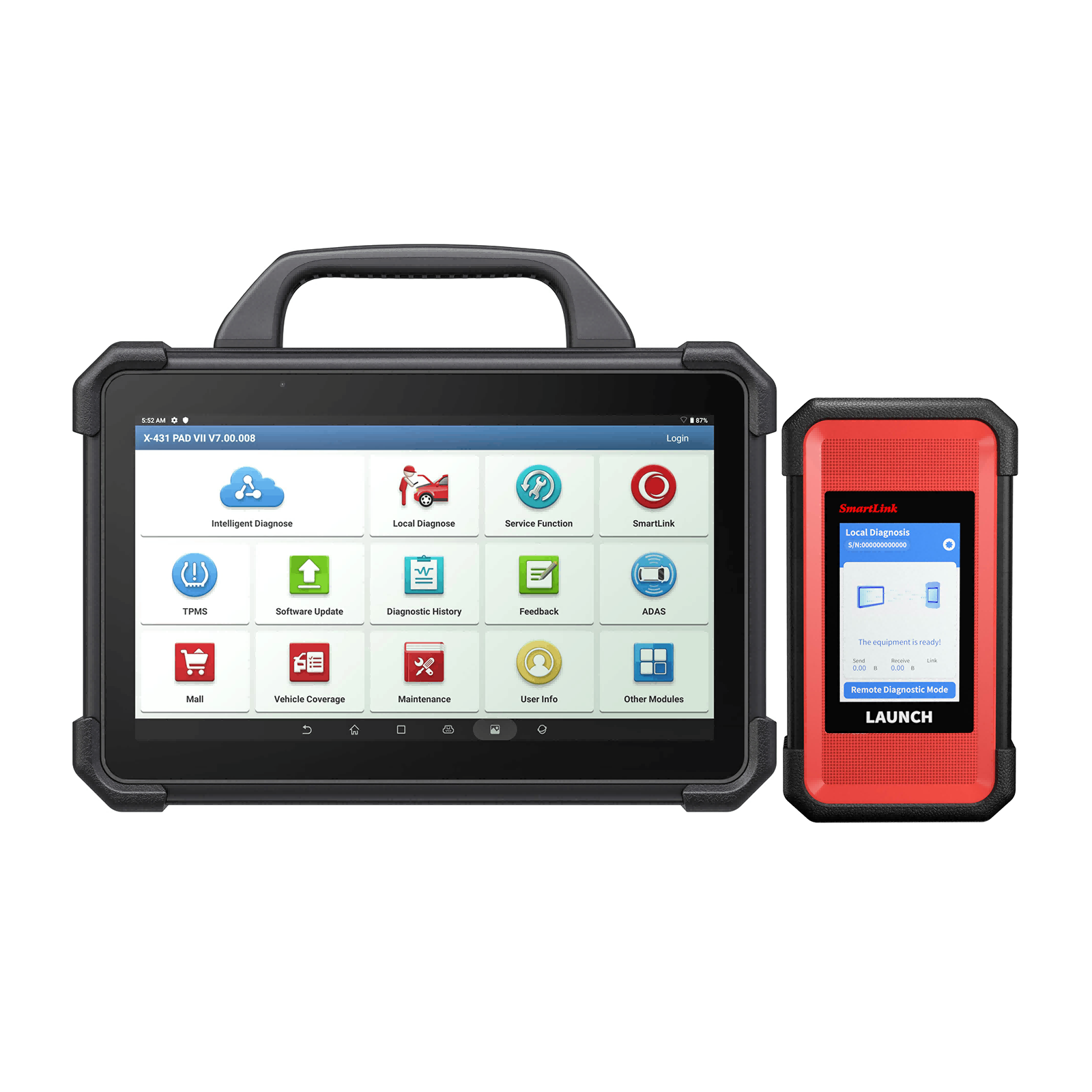 2024 Launch X431 PAD VII Elite PAD 7 with Smartlink C VCI Automotive Diagnostic Tool Support Online Coding and Programming