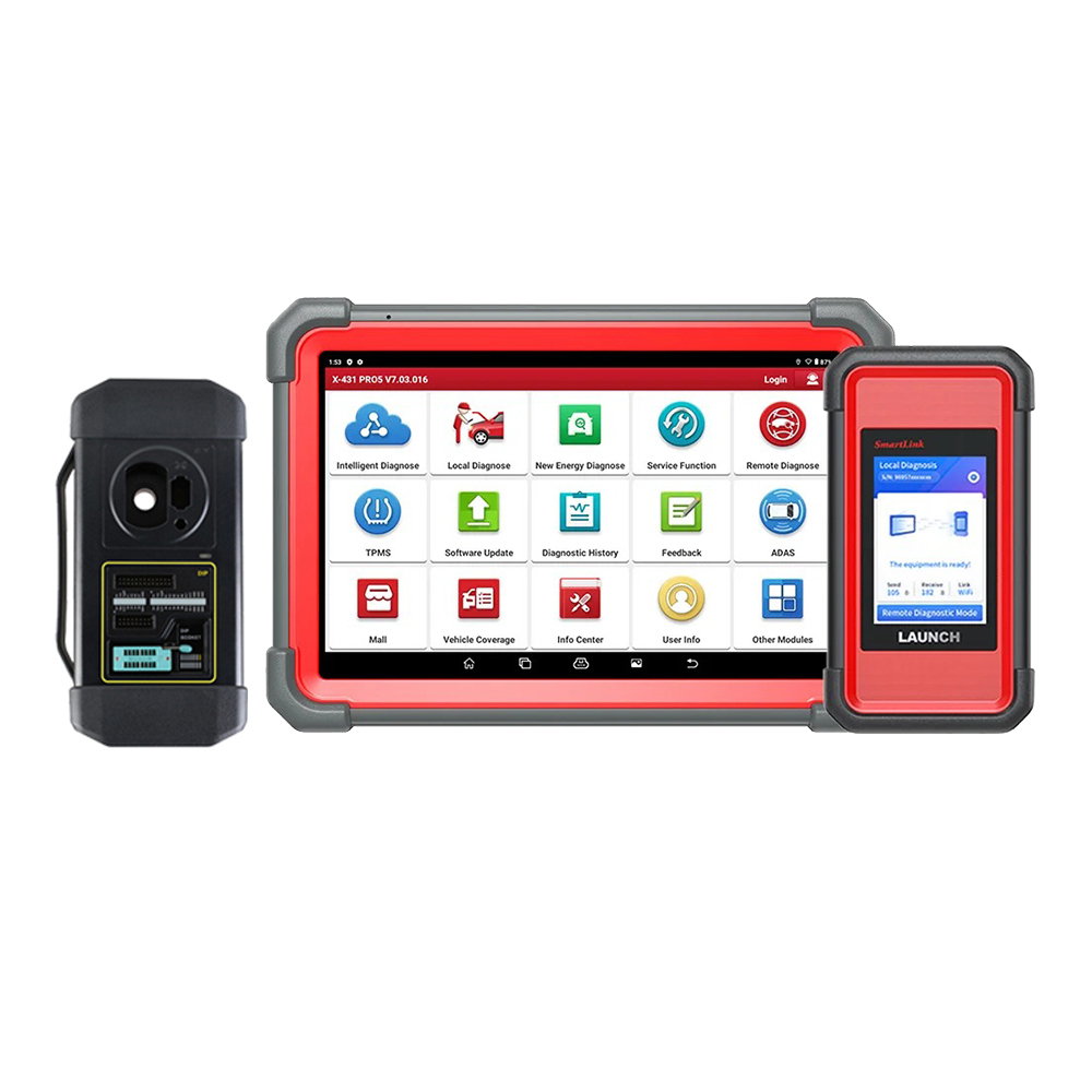 Launch X431 PRO5 PRO 5 Bi-Directional Diagnostic Coding Tool Plus X-PROG 3 GIII Immobilizer Key Programmer